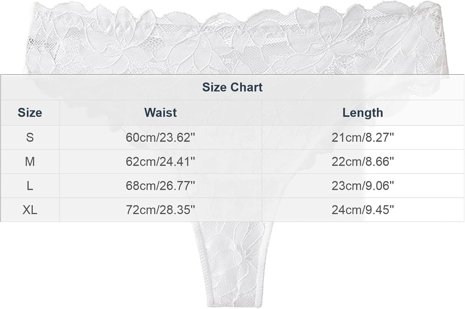 High Waist Lace Underwear for Women Sexy Thong Panties