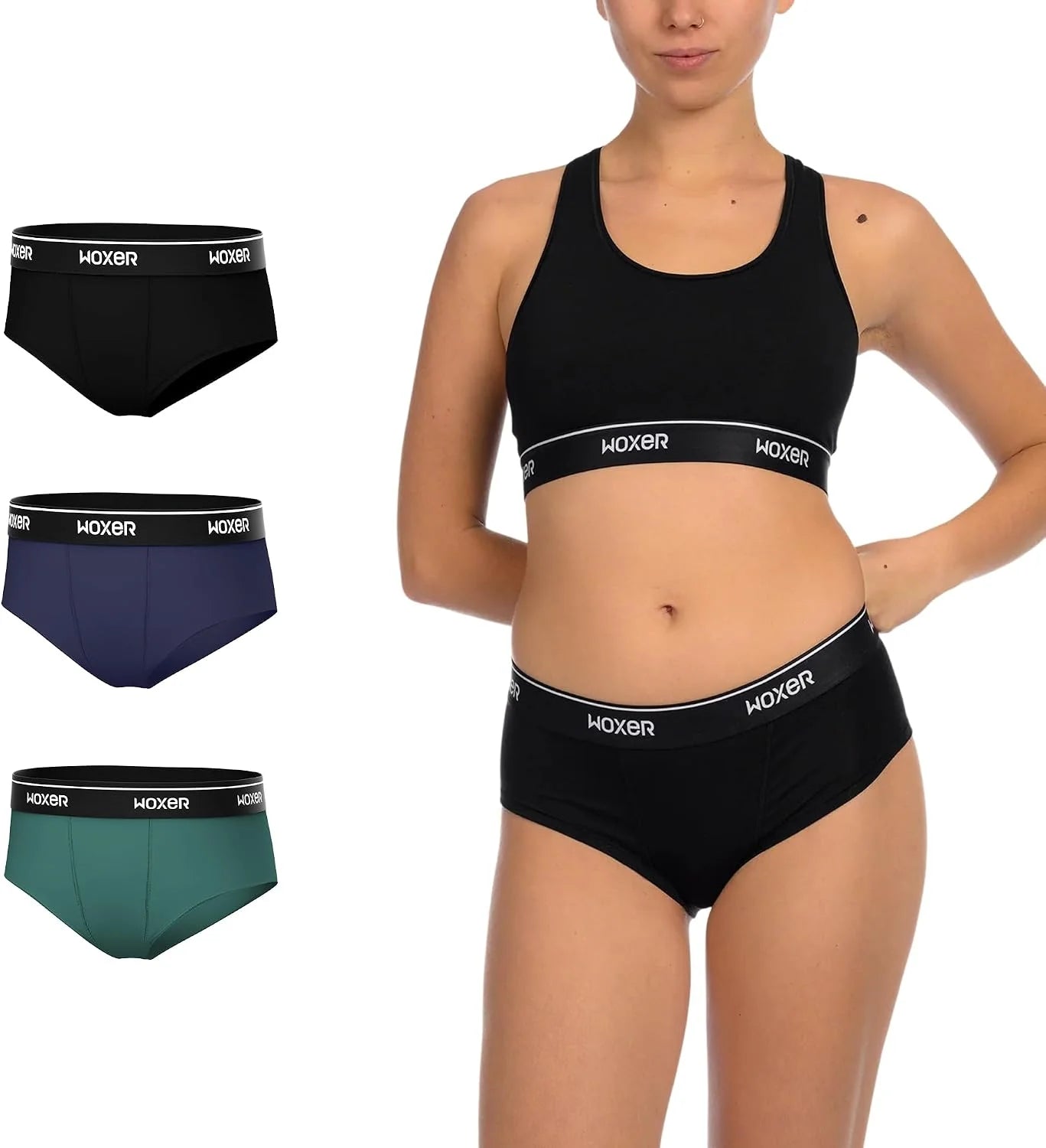 Woxer Women’s Classic Seamless Boyshort Panties, Soft Modal Fabric with No Roll Inseam, Chafe-Free, Breathable Design