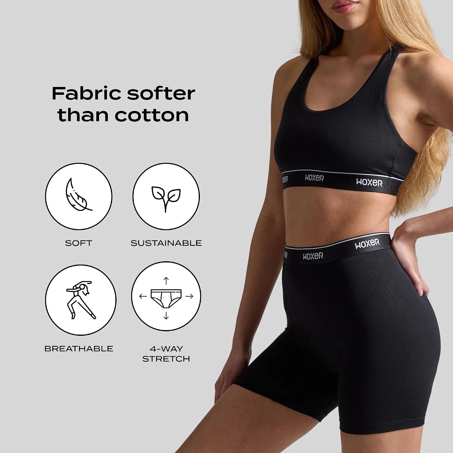 Woxer Womens Baller 5" High Waisted Boy Shorts Underwear – Seamless Boxer Briefs, Boyshort Panties, No Show Women’s Boxers