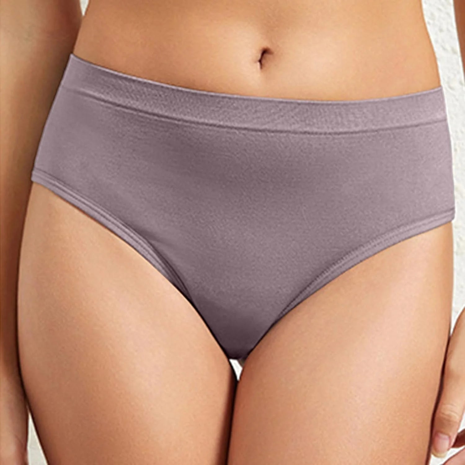 High Waisted Solid Underwear for Women Sexy Breathable Panties