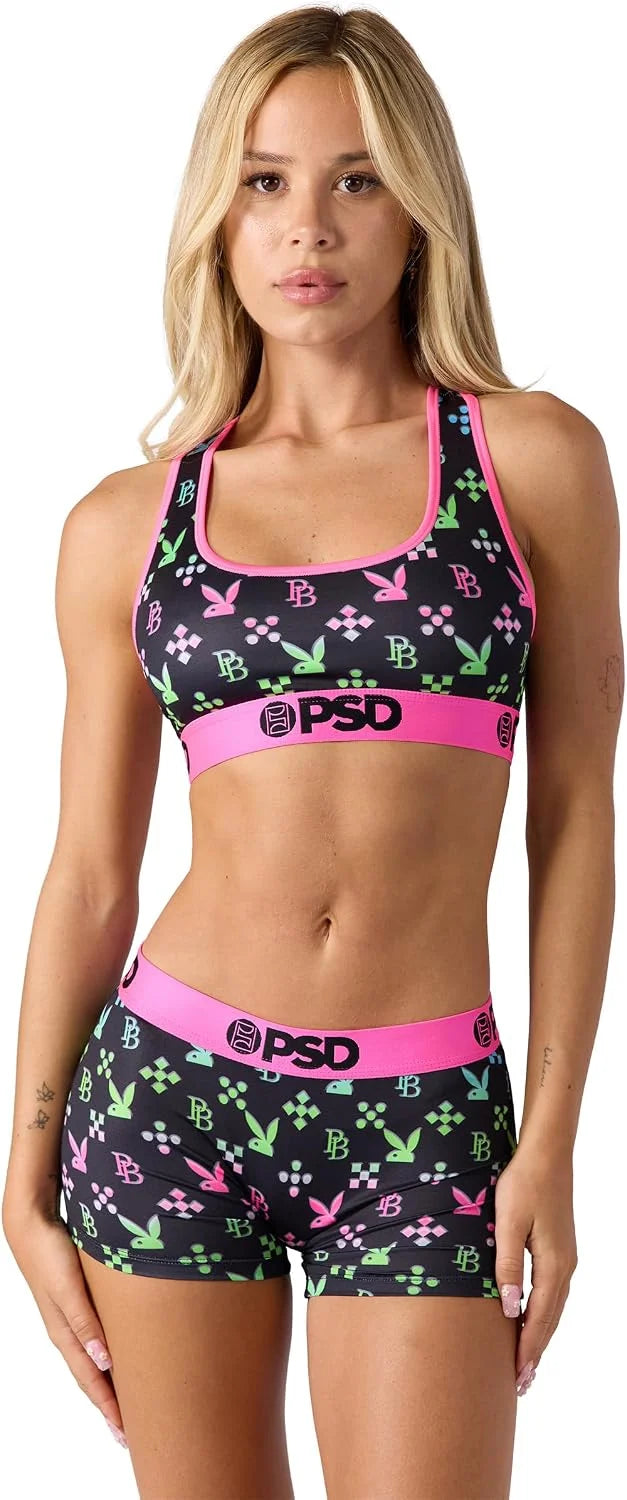 PSD Women's Various Print Boy Shorts - Full Coverage Women's Underwear - Comfortable Stretch Panties for Women