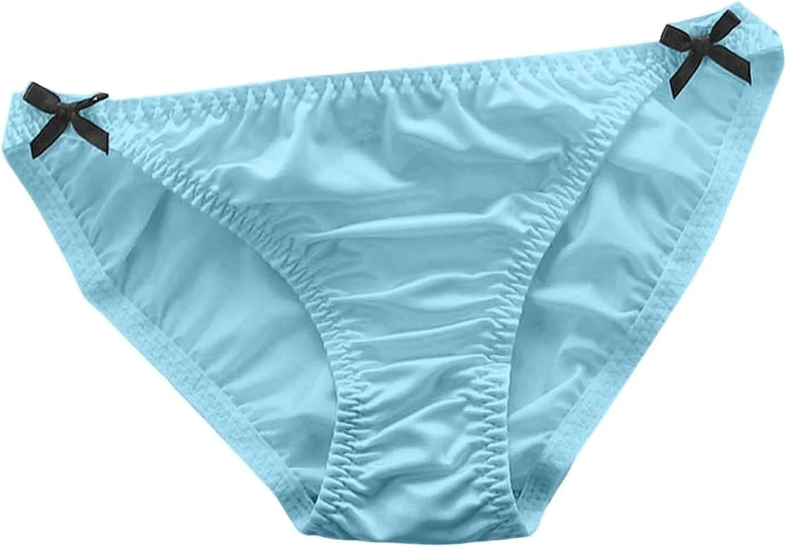 Bow Briefs Sexy Low Waist for Women Seamless Comfort Underwear