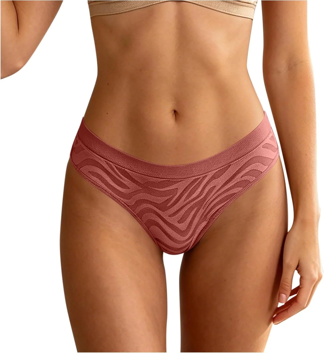 Womens Seamless Yoga Thong Low Waist Sexy Brief Underwear