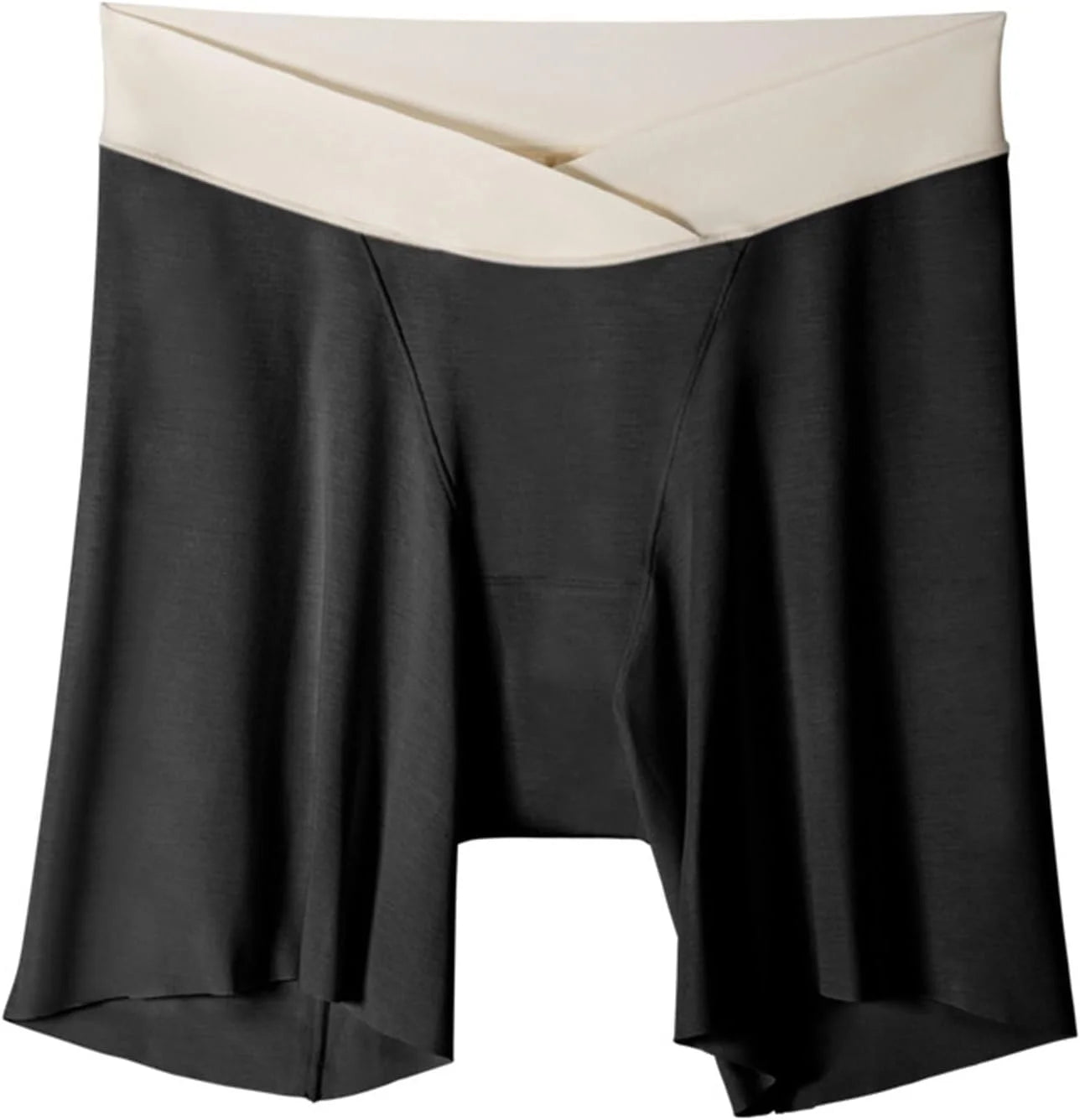 Women's Cotton Boyshorts Underwear Panties - Crossover Waist Full Coverage Boxer Briefs Breathable Lounge Bottom