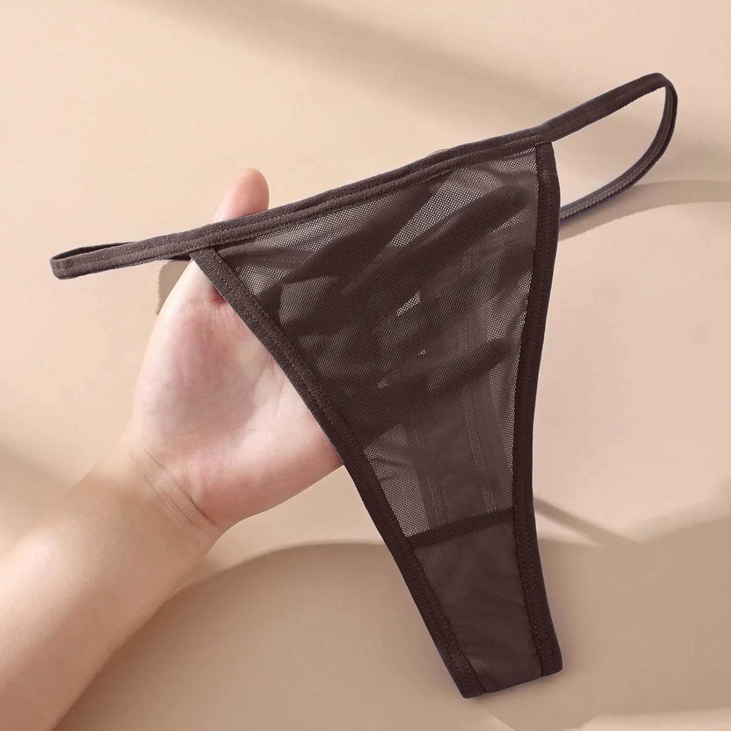 Seamless Mesh G-String Thong for Women Sexy Underwear Panties