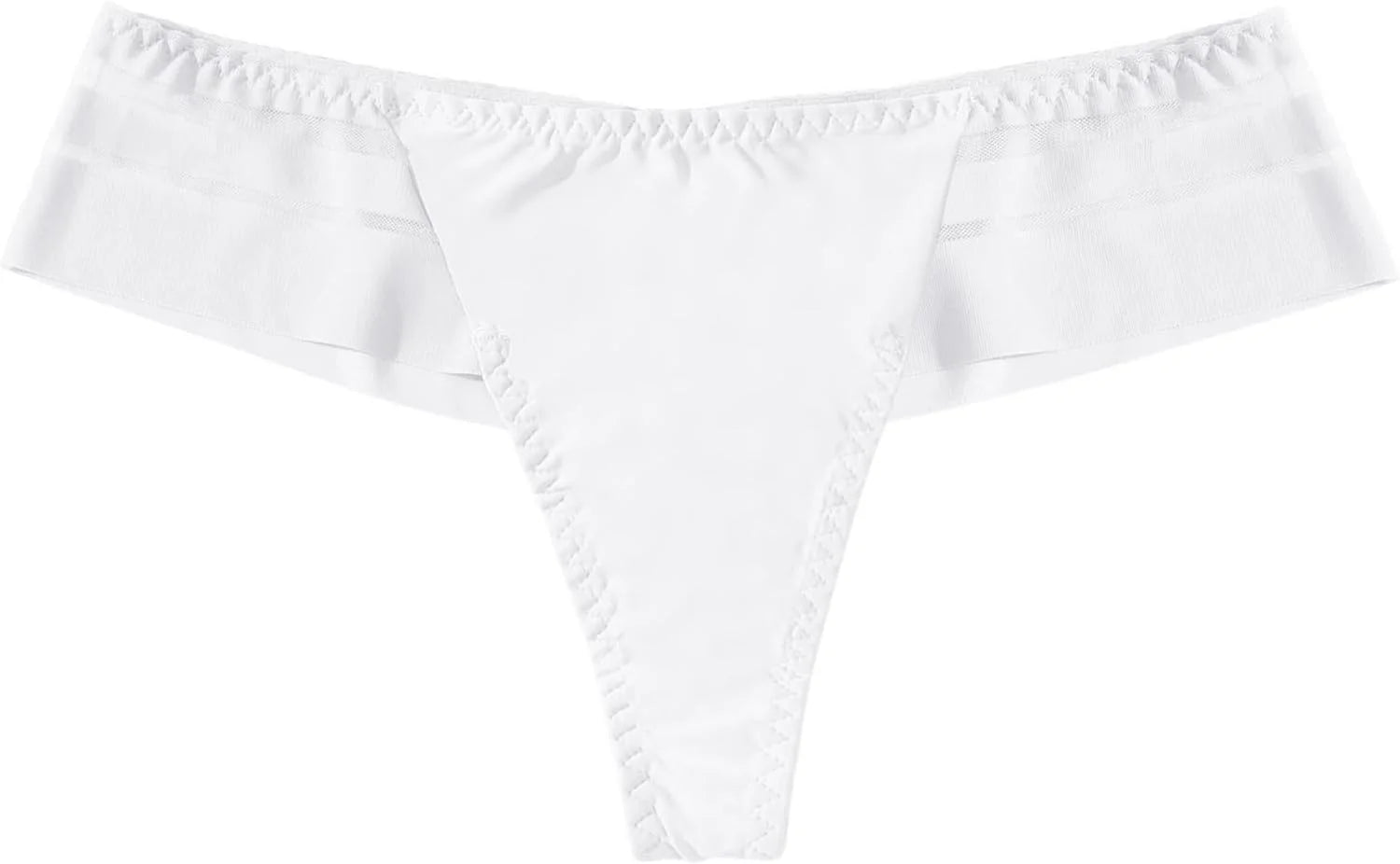 Plus Size Low Waist Thong for Women Seamless T Back Underwear
