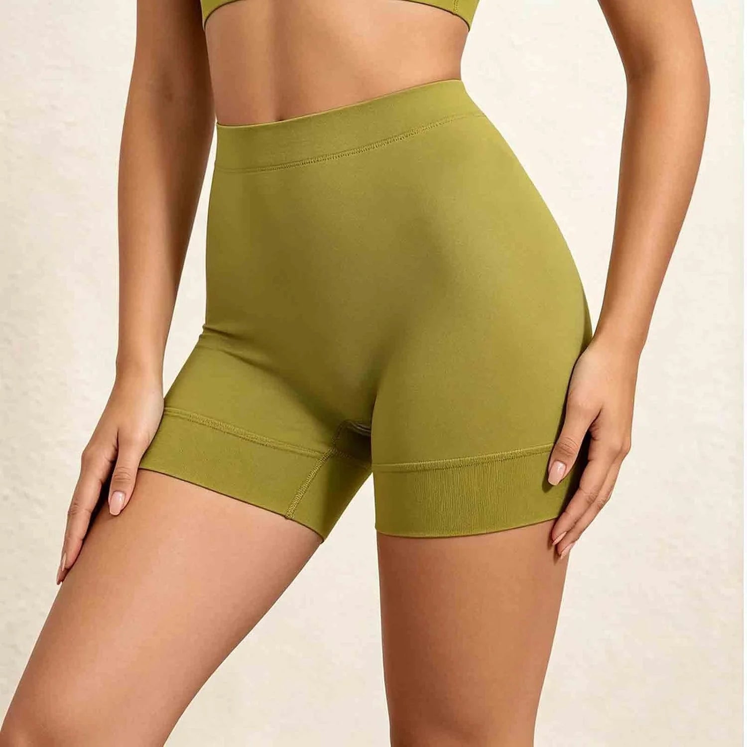 Womens High Waisted Seamless Stretch Shorts Under Dress Underwear