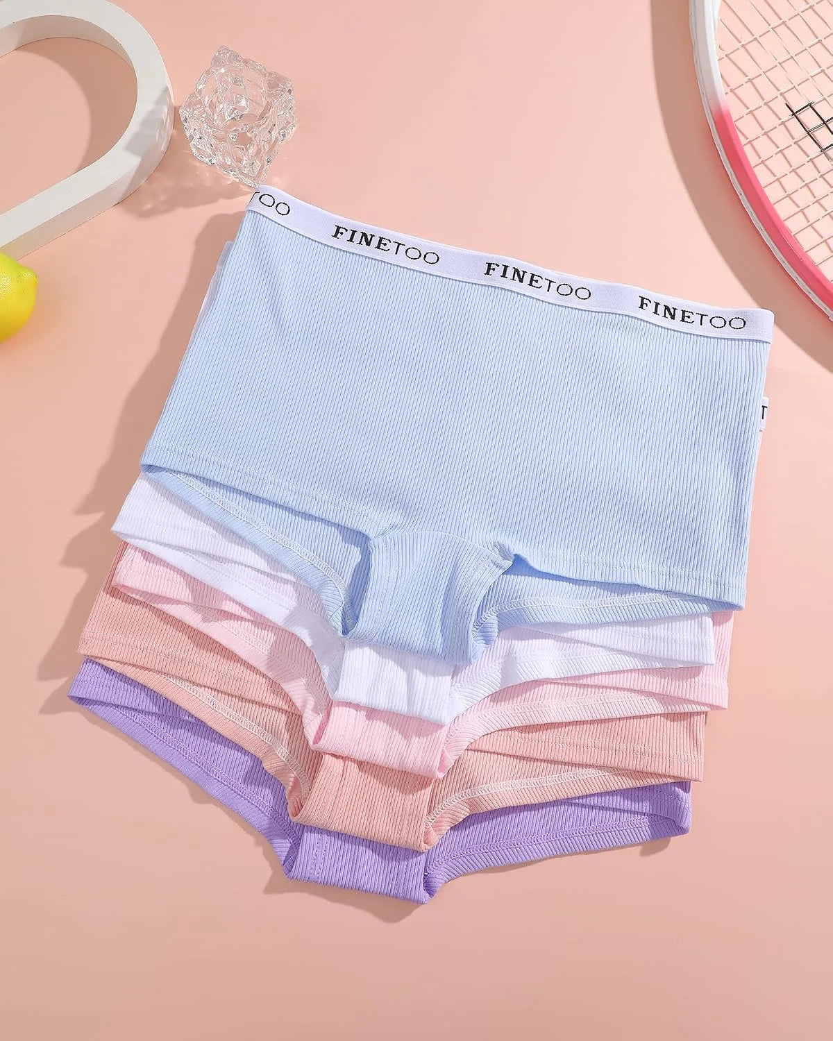 Cotton Boyshort Underwear for Women Boxer Briefs Ladies BoyShorts Panties
