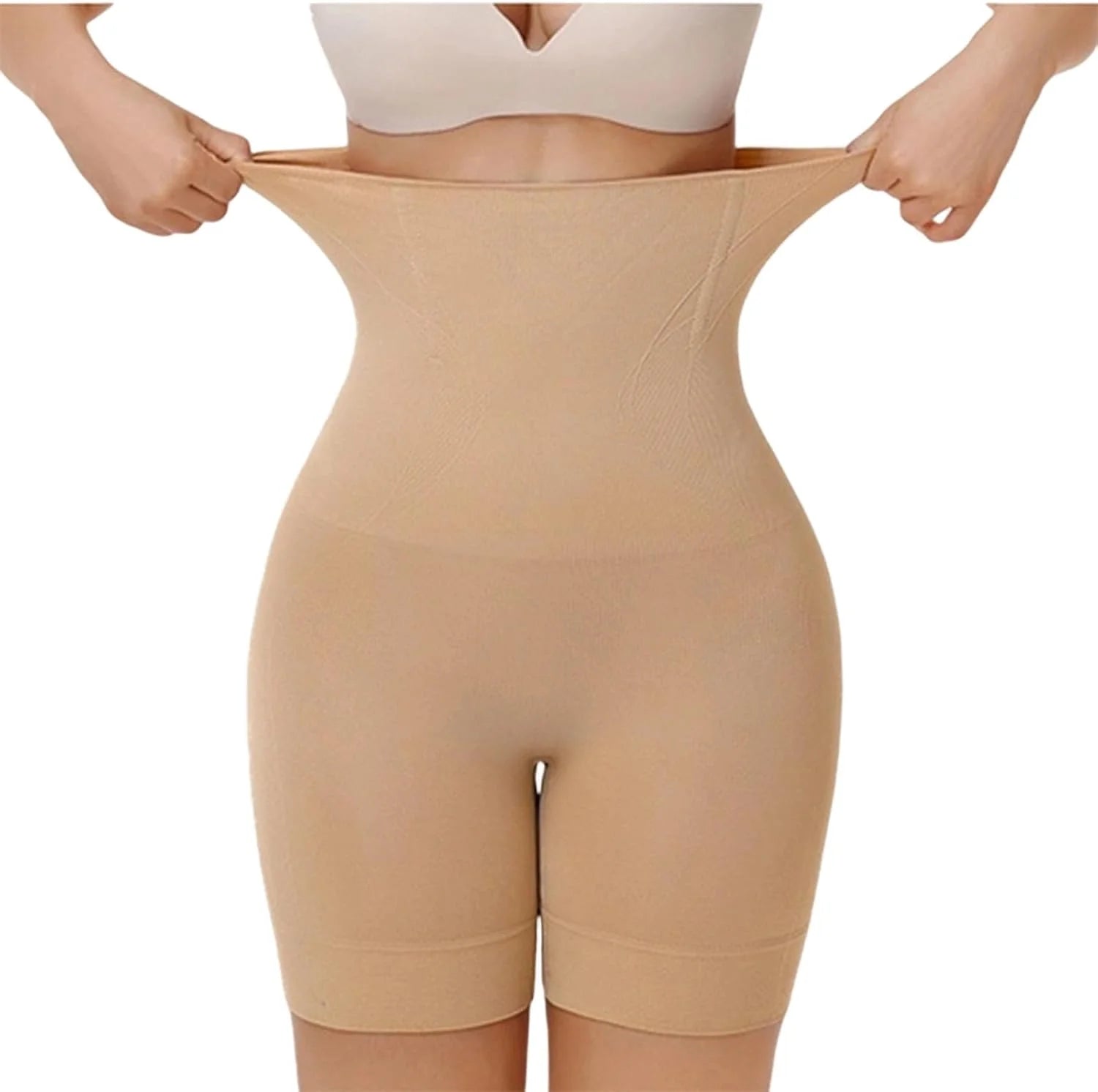 HGps8w Women's Tummy Control Shapewear Shorts - Seamless High Waisted Body Shaper Slimming Underwear Boxer Briefs