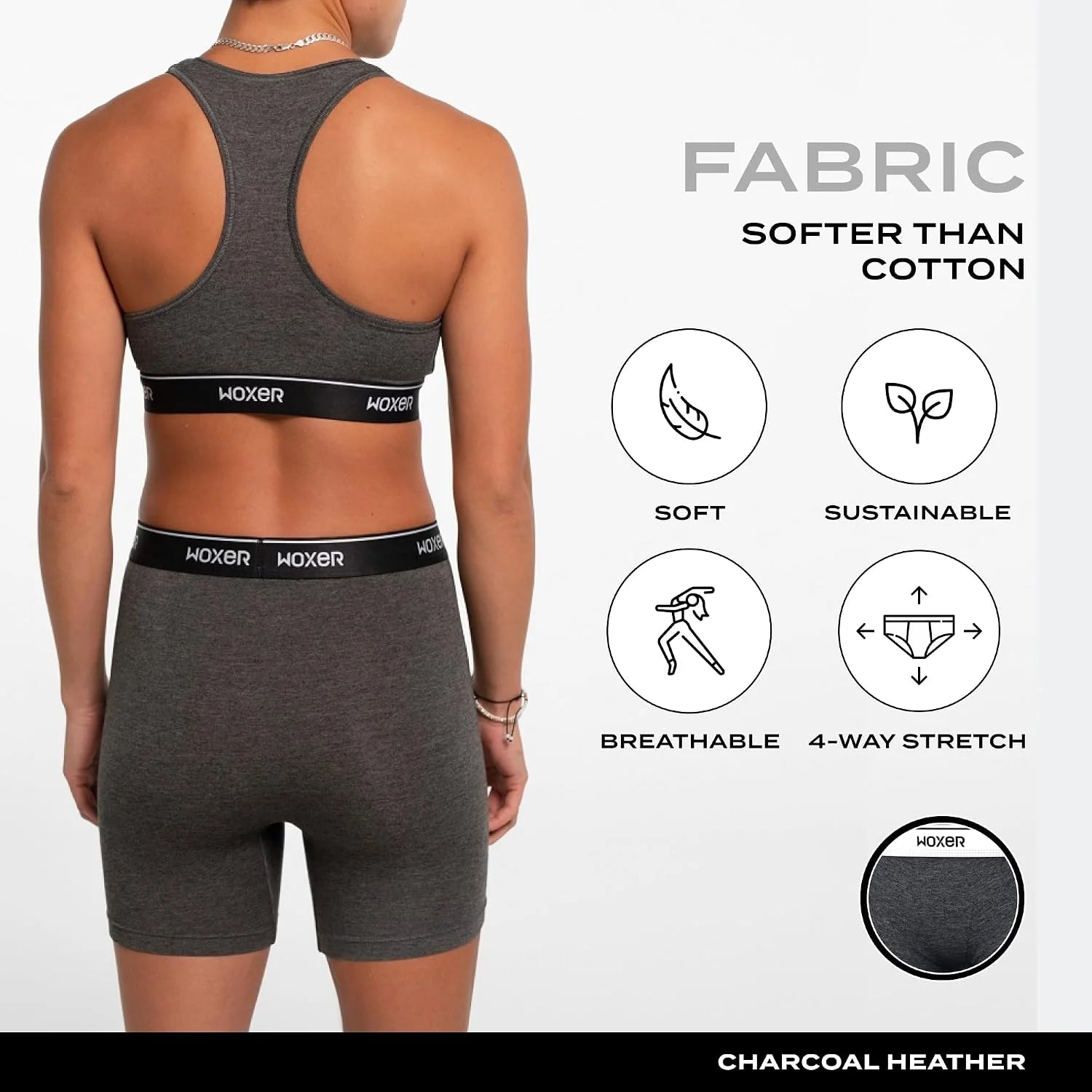 Woxer Womens Baller 5" High Waisted Boy Shorts Underwear – Seamless Boxer Briefs, Boyshort Panties, No Show Women’s Boxers