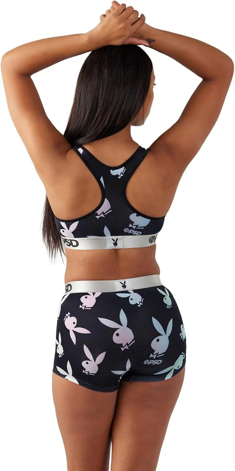 PSD Women's Various Print Boy Shorts - Full Coverage Women's Underwear - Comfortable Stretch Panties for Women