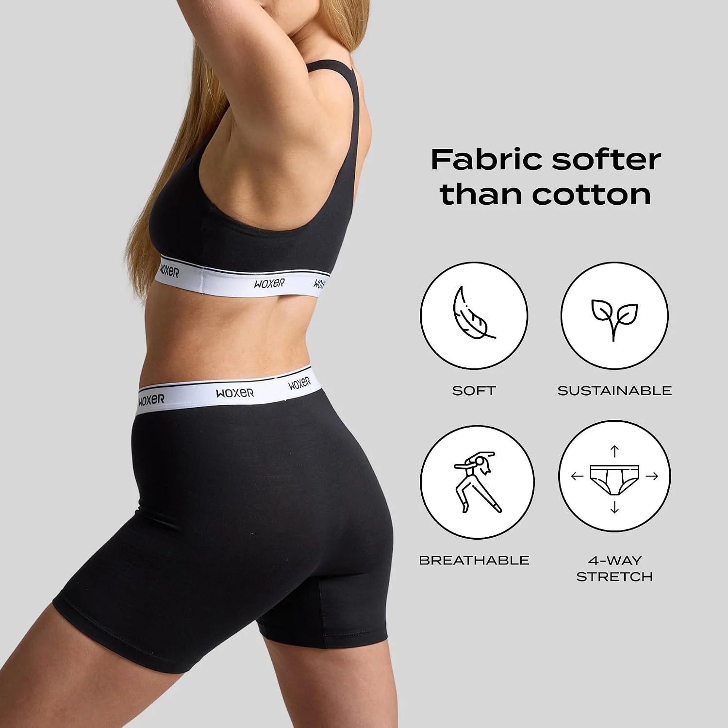 Woxer Womens Baller 5" High Waisted Boy Shorts Underwear – Seamless Boxer Briefs, Boyshort Panties, No Show Women’s Boxers