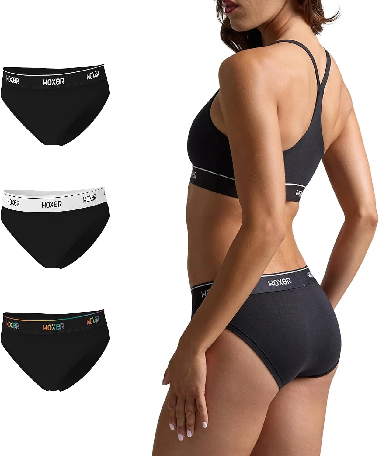 Woxer Women’s Seamless Bikini Underwear – Soft Modal, Chafe-Free, Moisture-Wicking Bikini Style Panties –Tag-Free Design