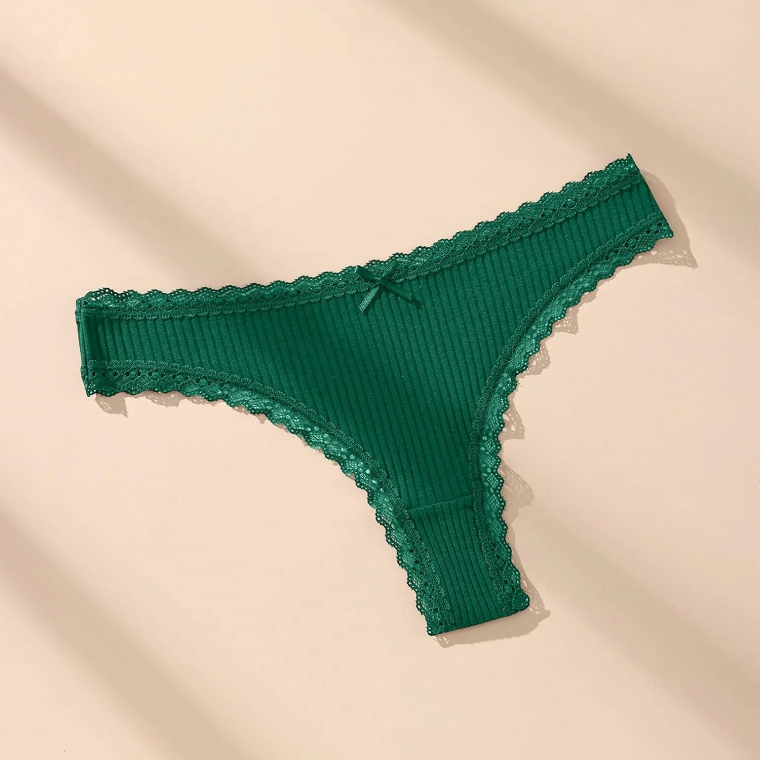 Lace Trim Low Waist Panties for Women Breathable Sexy Underwear