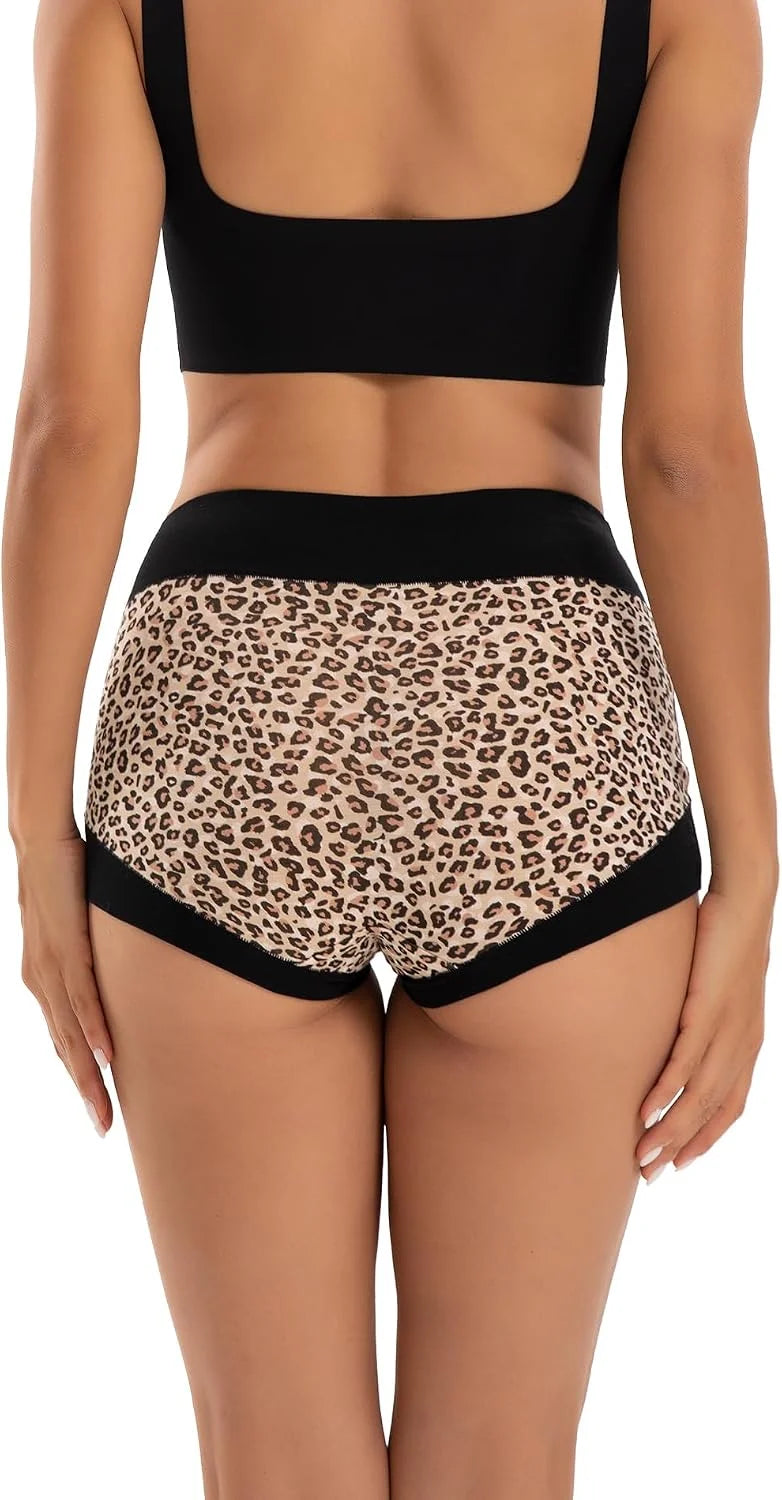 INNERSY Women's Cotton Boyshorts Underwear Soft Boxer Briefs 4-Pack