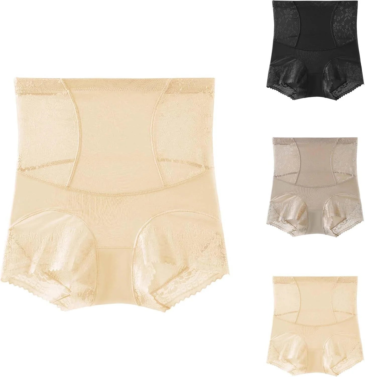 Seamless High Waisted Shapewear Briefs for Women Underwear