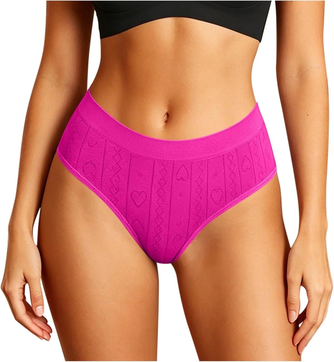 Womens Seamless Brief High Waisted Tummy Control Panties