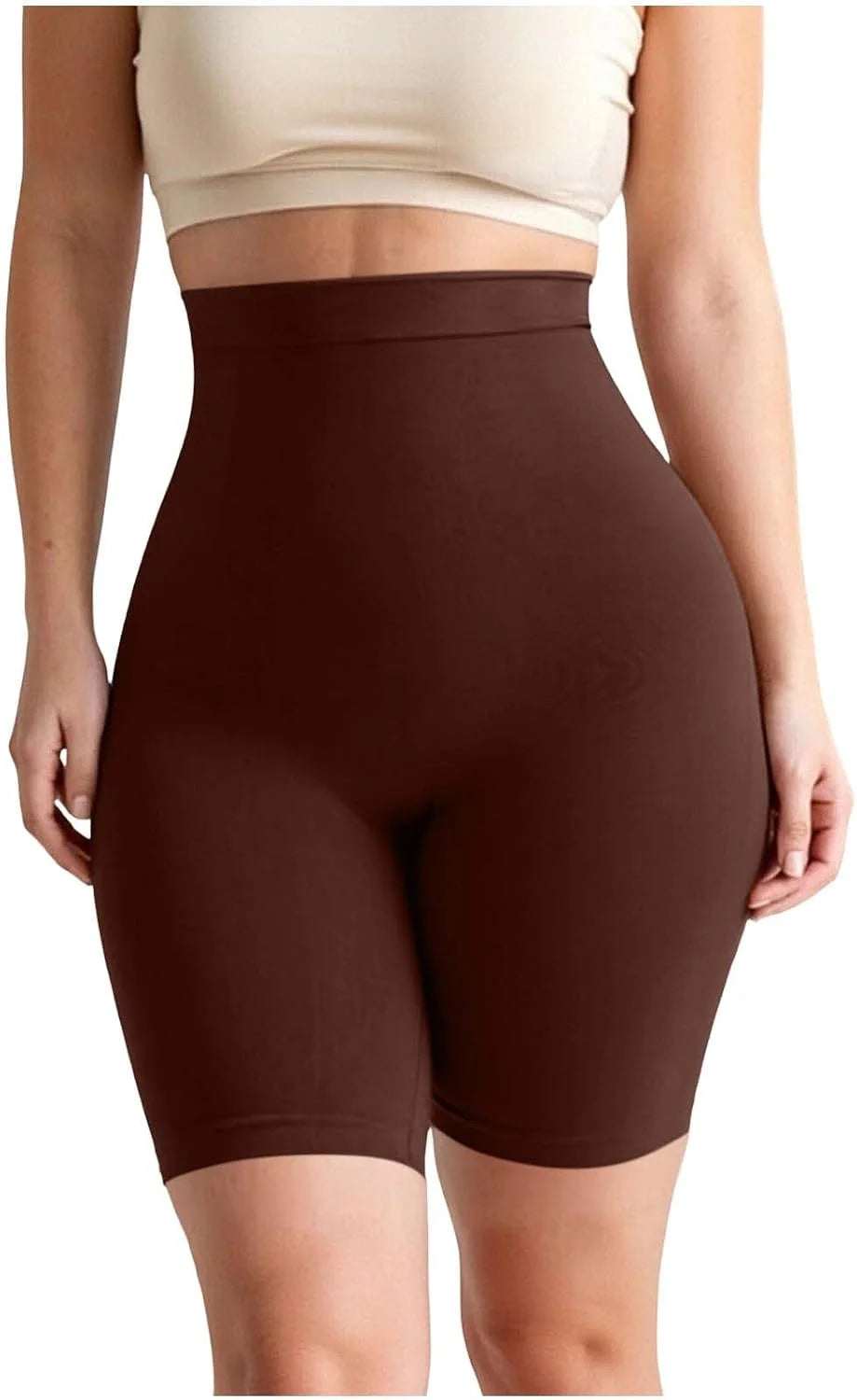 Womens High Waisted Shapewear Shorts Seamless Butt Lifting Brief