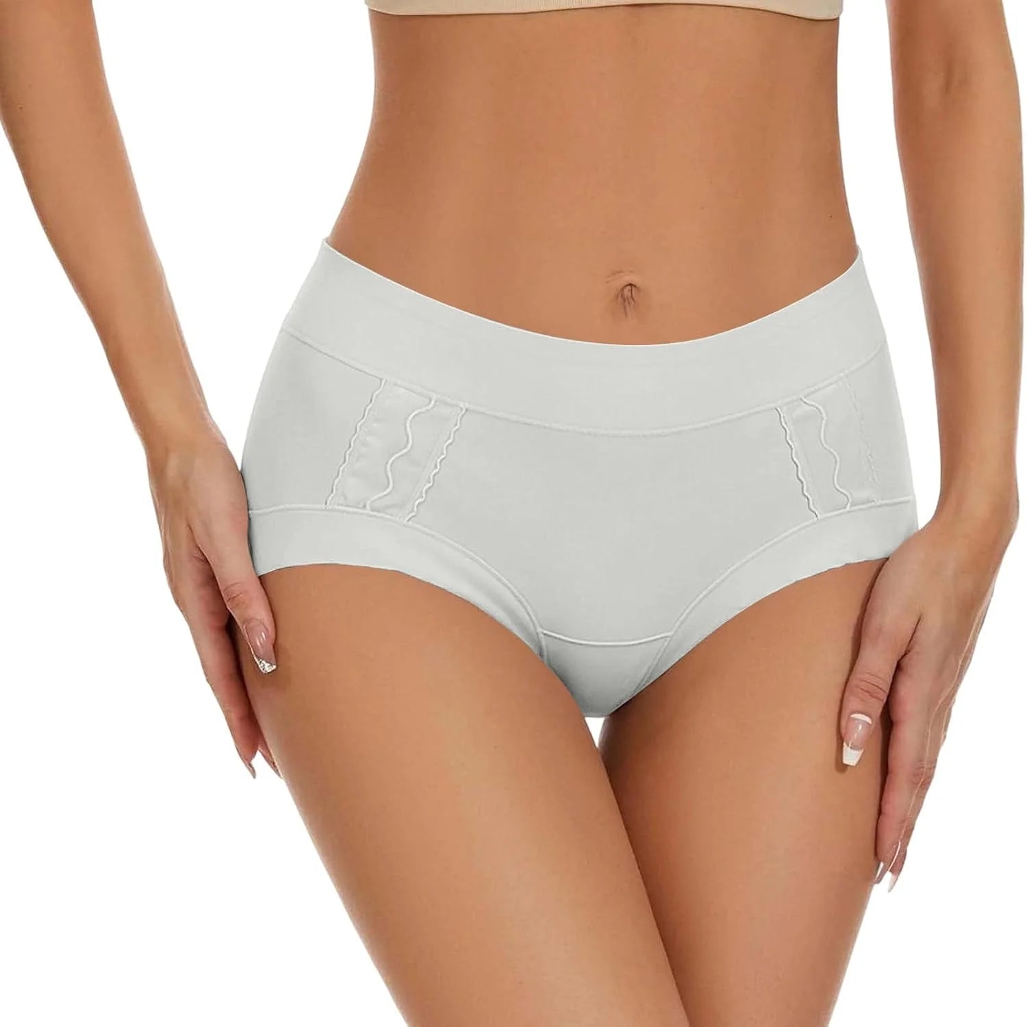 Cotton Mid Waist Briefs for Women Breathable Comfort Underwear
