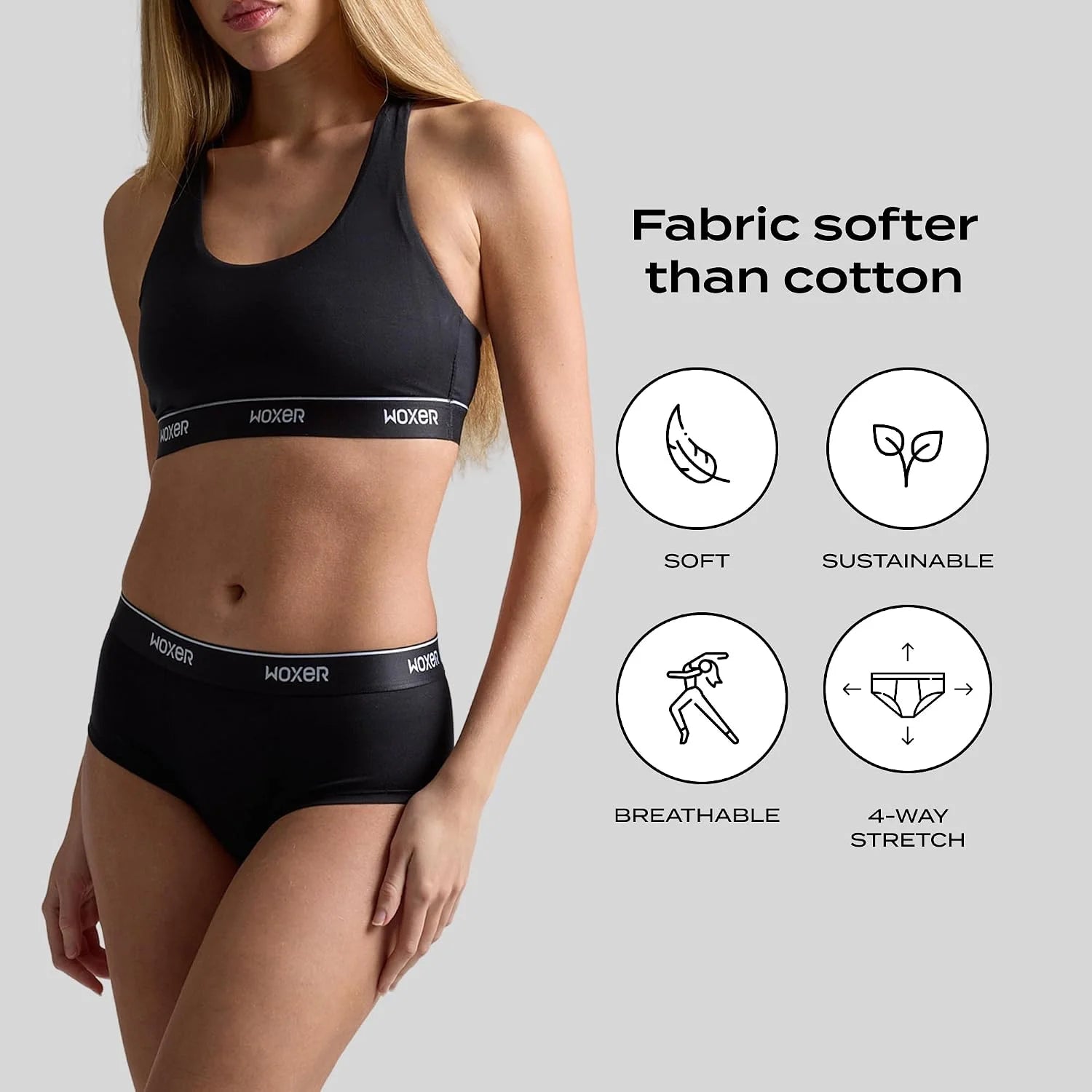 Woxer Women’s Classic Seamless Boyshort Panties, Soft Modal Fabric with No Roll Inseam, Chafe-Free, Breathable Design