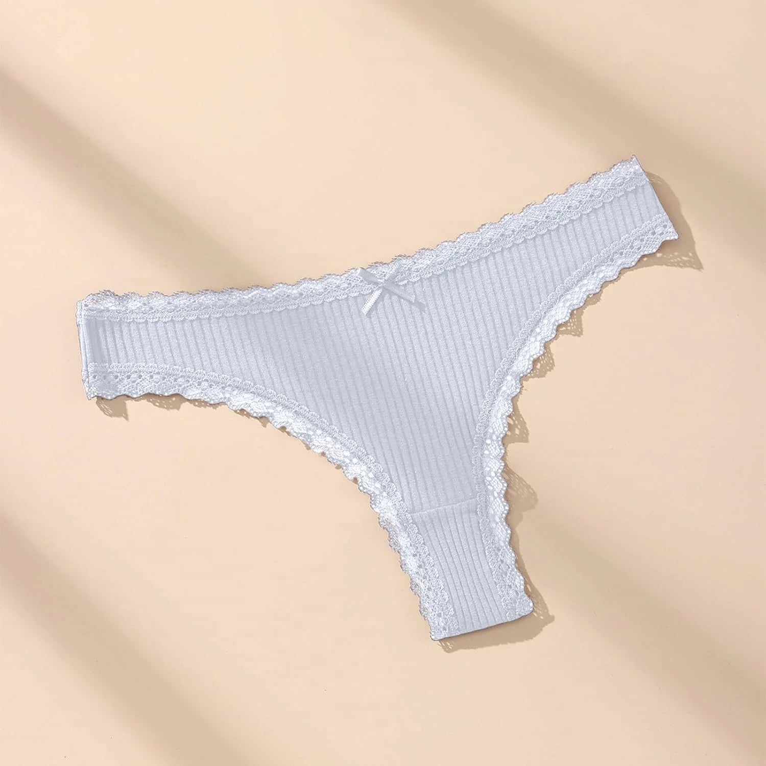 Lace Trim Low Waist Panties for Women Breathable Sexy Underwear