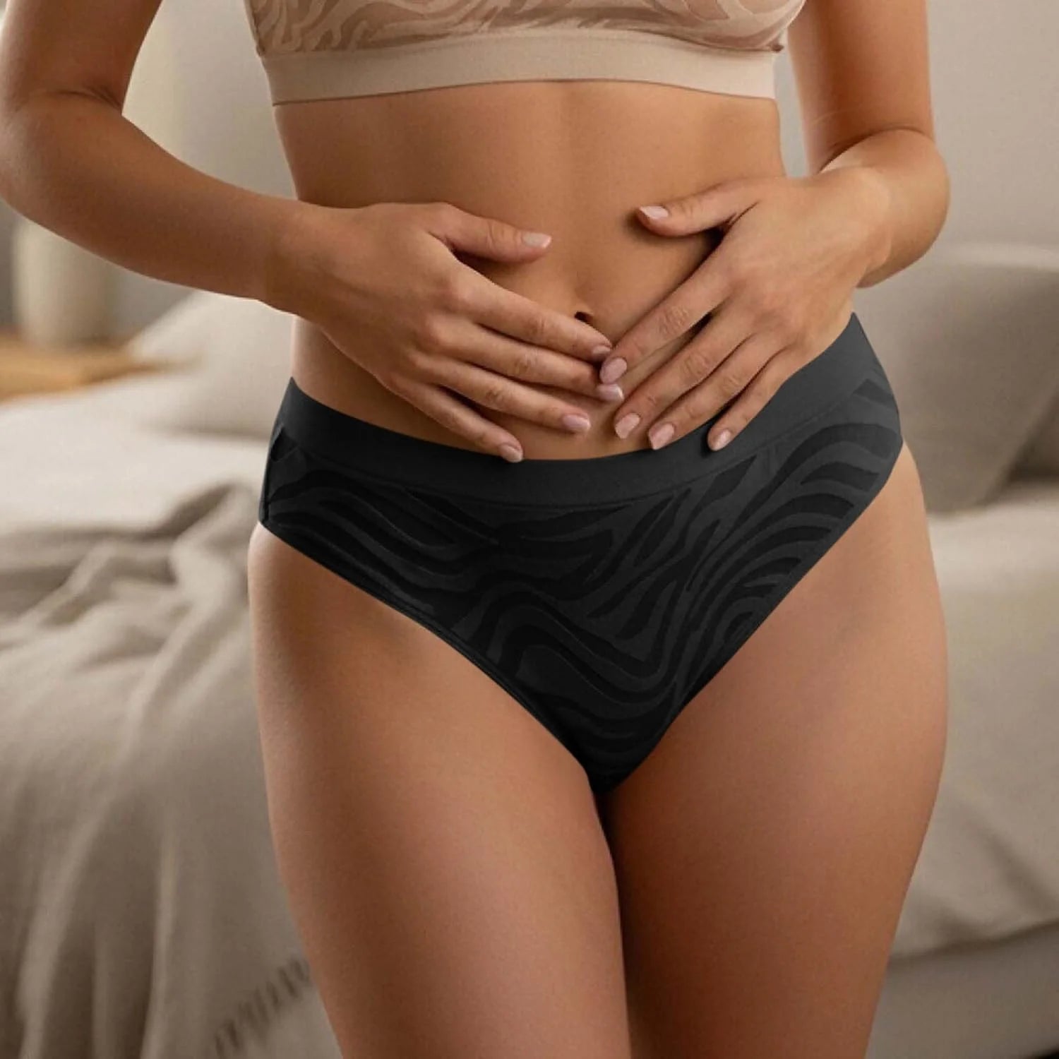 Womens Seamless Yoga Thong Low Waist Sexy Brief Underwear