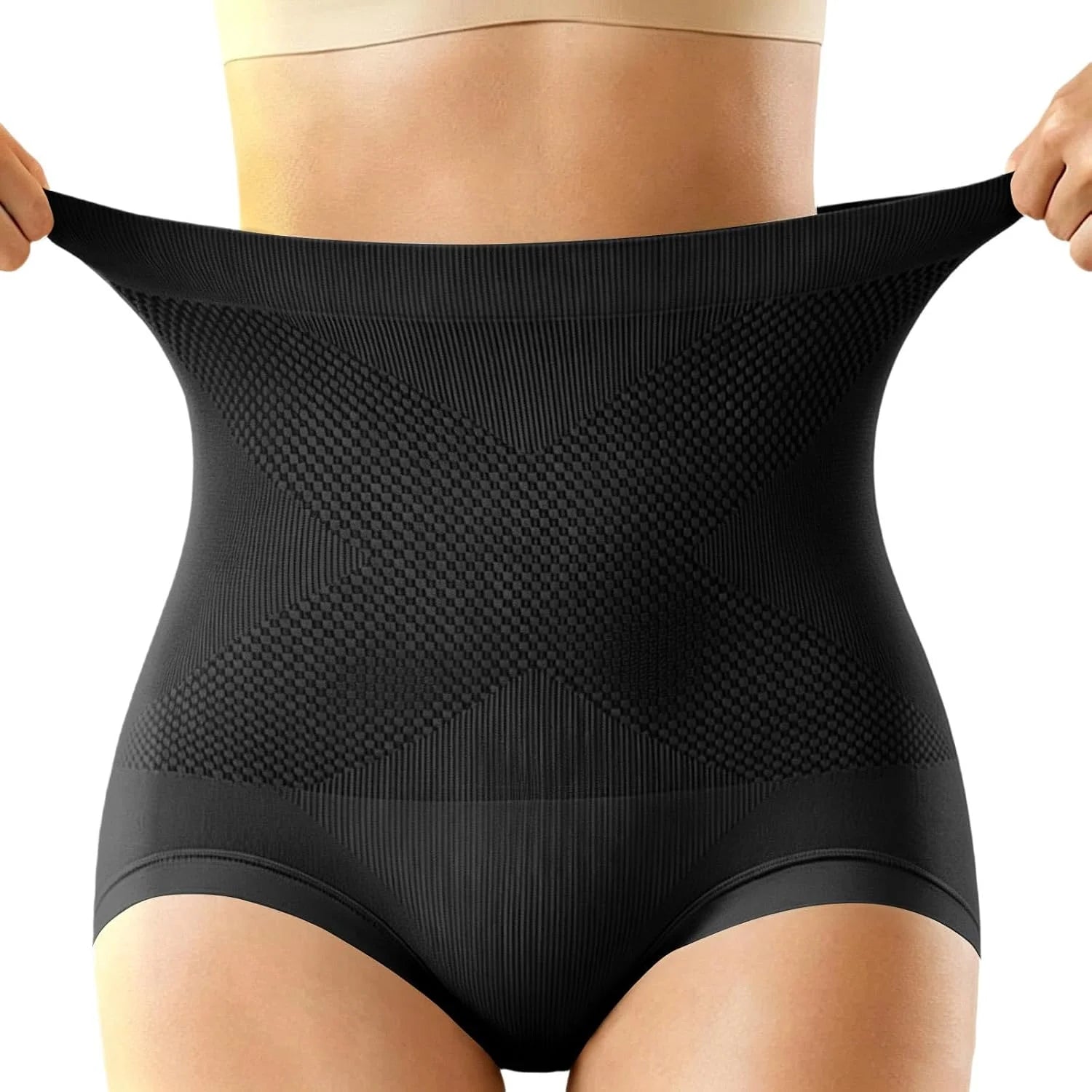 HGps8w Shapewear Panties for Women Stretchy High Waisted Tummy Control Underwear Body Shaper Seamless Briefs