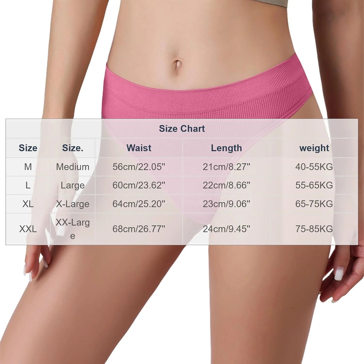 Womens Ribbed Seamless Thong High Waisted Brief Underwear