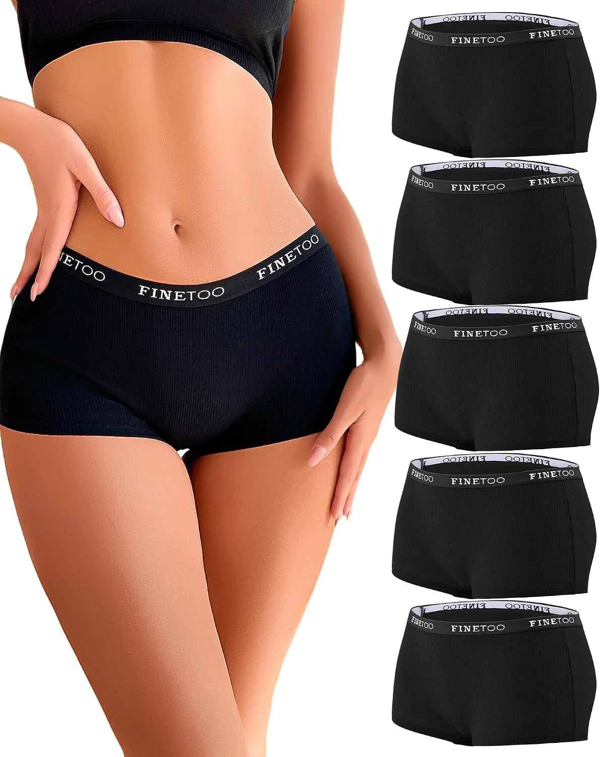 Cotton Boyshort Underwear for Women Boxer Briefs Ladies BoyShorts Panties