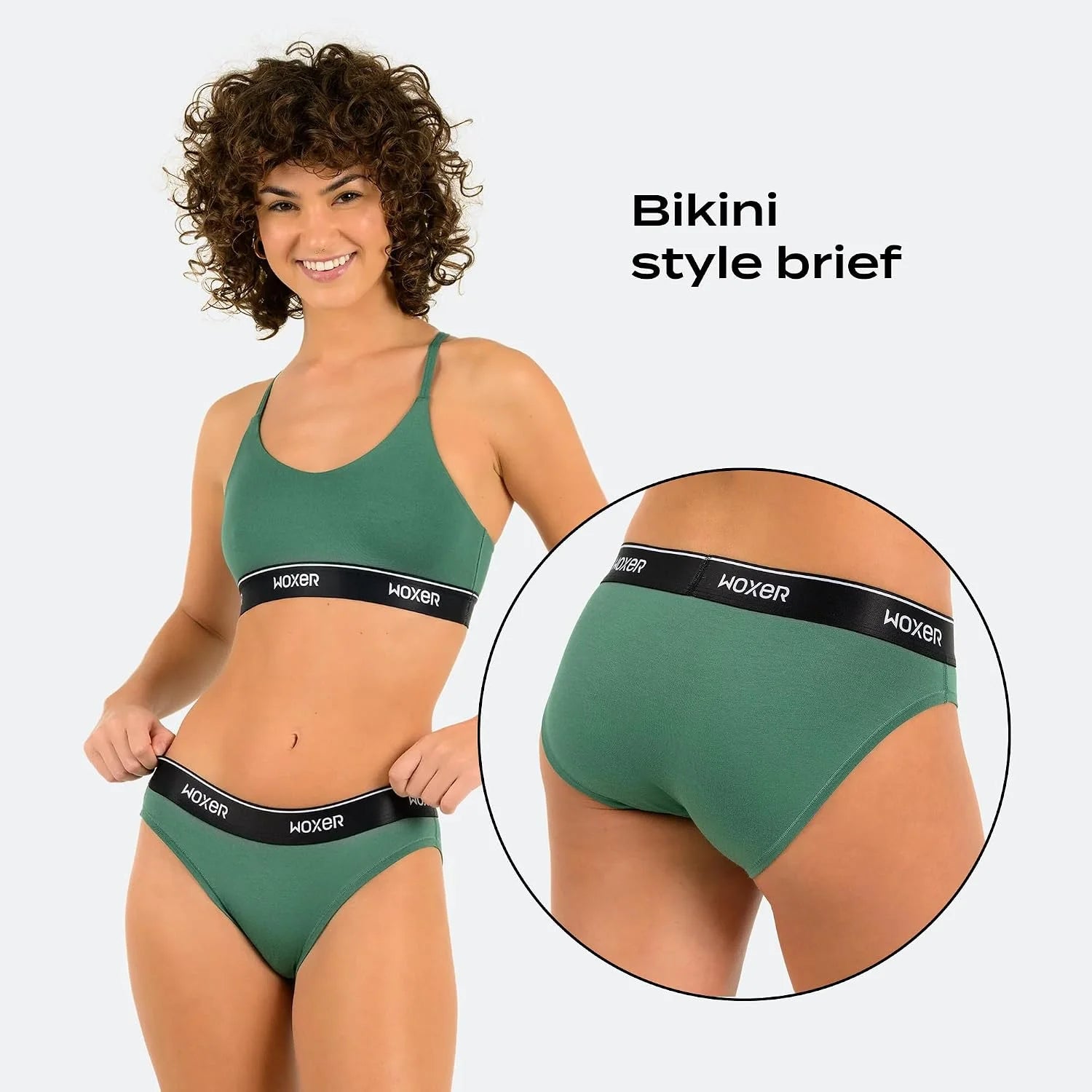 Woxer Women’s Seamless Bikini Underwear – Soft Modal, Chafe-Free, Moisture-Wicking Bikini Style Panties –Tag-Free Design
