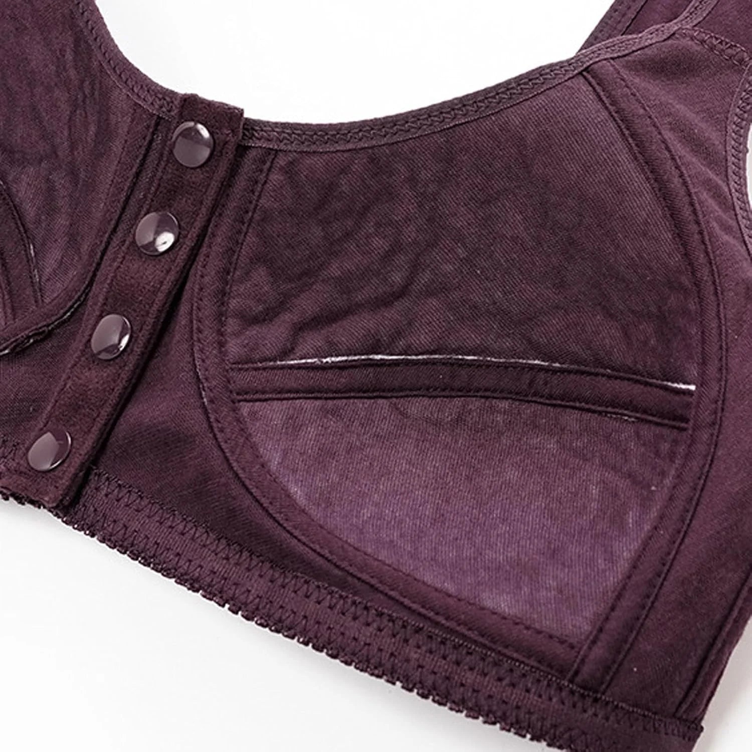 Daisy Bras for Older Women Front Button Close Convenient Everyday Bra 2025 New Comfortable No Underwire Gathering Bra