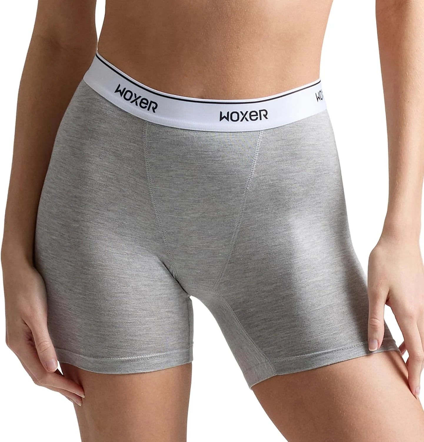 Woxer Womens Baller 5" High Waisted Boy Shorts Underwear – Seamless Boxer Briefs, Boyshort Panties, No Show Women’s Boxers