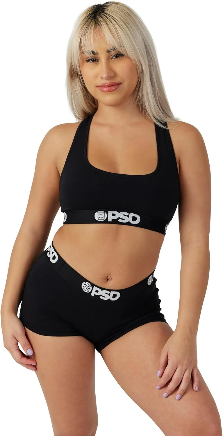 PSD Women's Various Print Boy Shorts - Full Coverage Women's Underwear - Comfortable Stretch Panties for Women