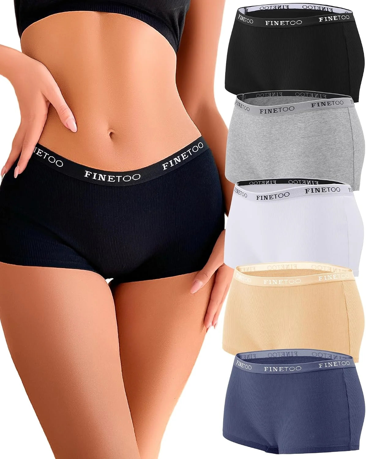 Cotton Boyshort Underwear for Women Boxer Briefs Ladies BoyShorts Panties