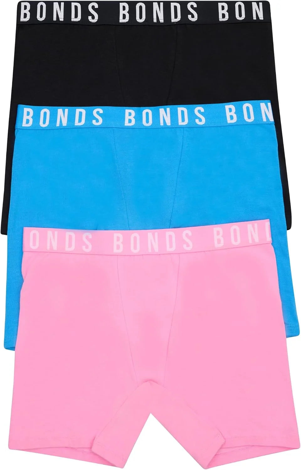Bonds Women's Boxer Briefs 3-pack – Mid-length, Soft Cotton, Everyday Comfort Underwear