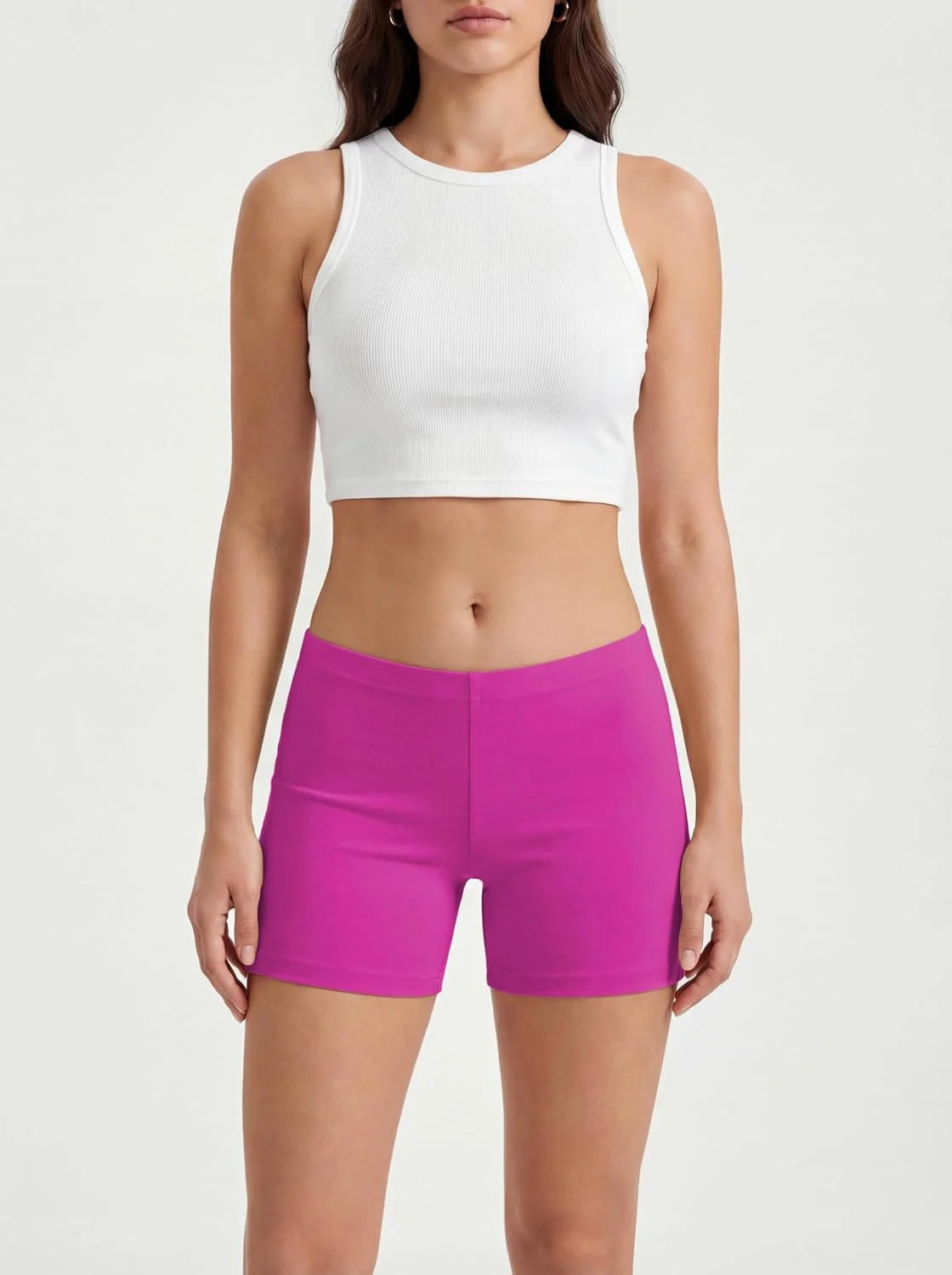 Sexy Basics Women's Ultra Soft Mini Bike Short | Spandex Workout Trunk Boxer | Multi Packs & Colors