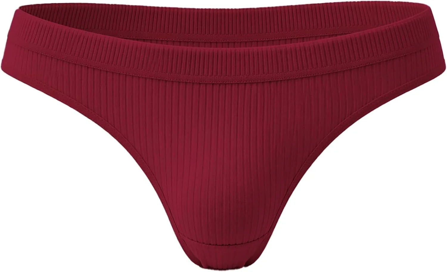 Sexy Low Waist Ribbed Underwear for Women Seamless Sporty Panties