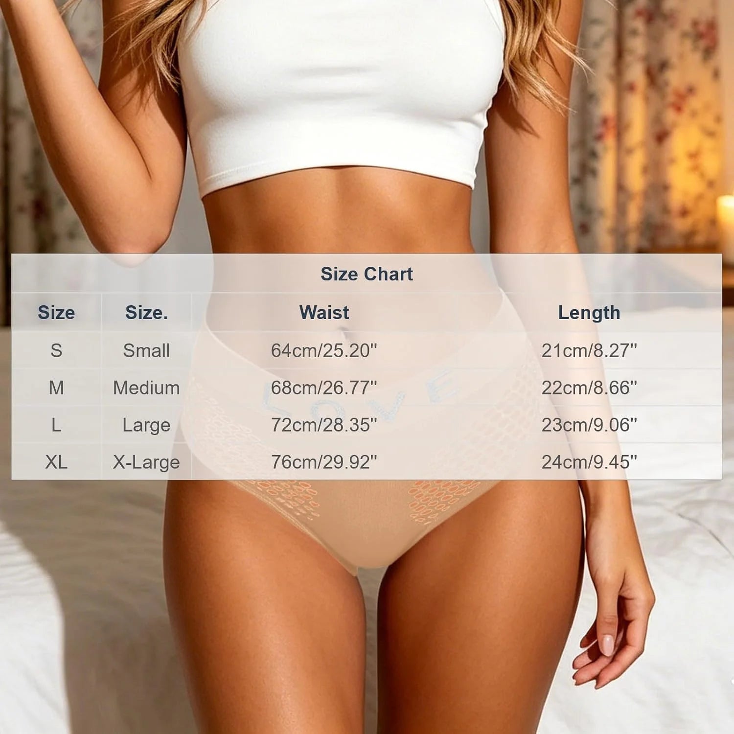 Womens LOVE Letter Hollow Seamless Briefs Breathable Panties