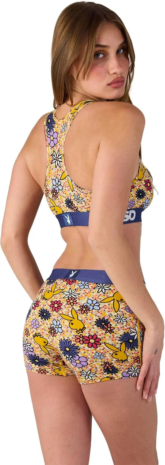 PSD Women's Various Print Boy Shorts - Full Coverage Women's Underwear - Comfortable Stretch Panties for Women