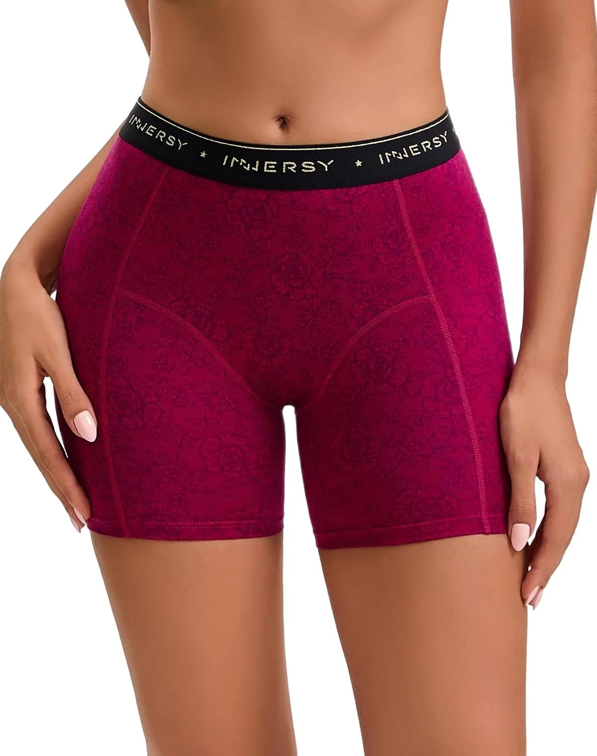 INNERSY Women's Cotton Boyshorts Underwear 3-Pack