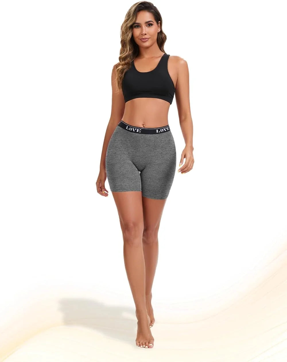 Molasus Womens Boxer Briefs High Waisted Modal Boy Shorts Underwear(Regular&Plus Size)