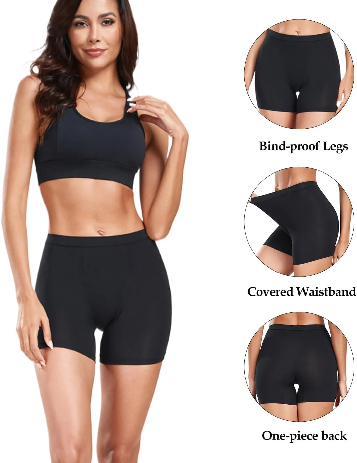 wirarpa Women's Modal Boy Shorts Panties Soft Microfiber Boxer Briefs Underwear 4 Pack
