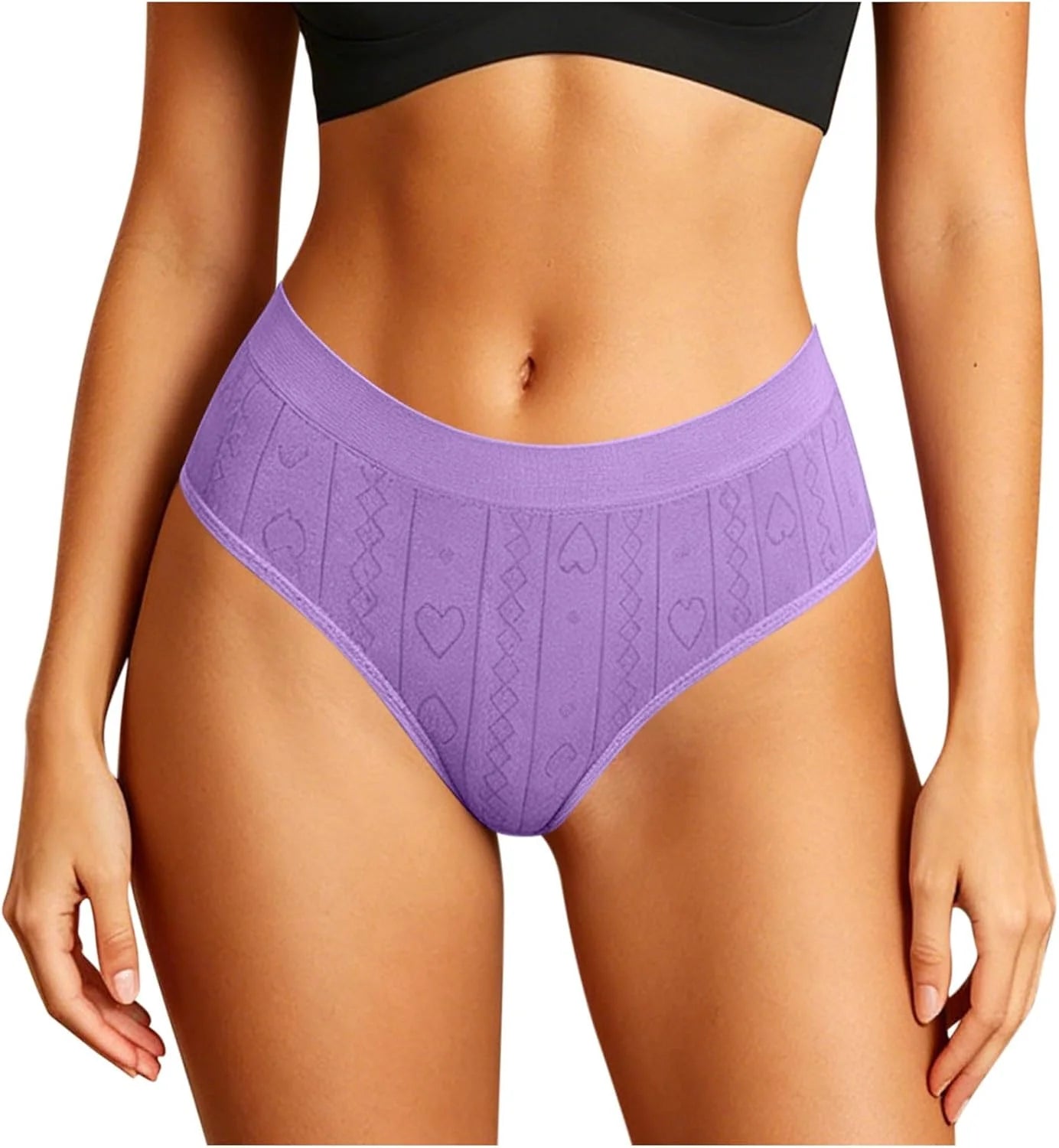 Womens Seamless Brief High Waisted Tummy Control Panties