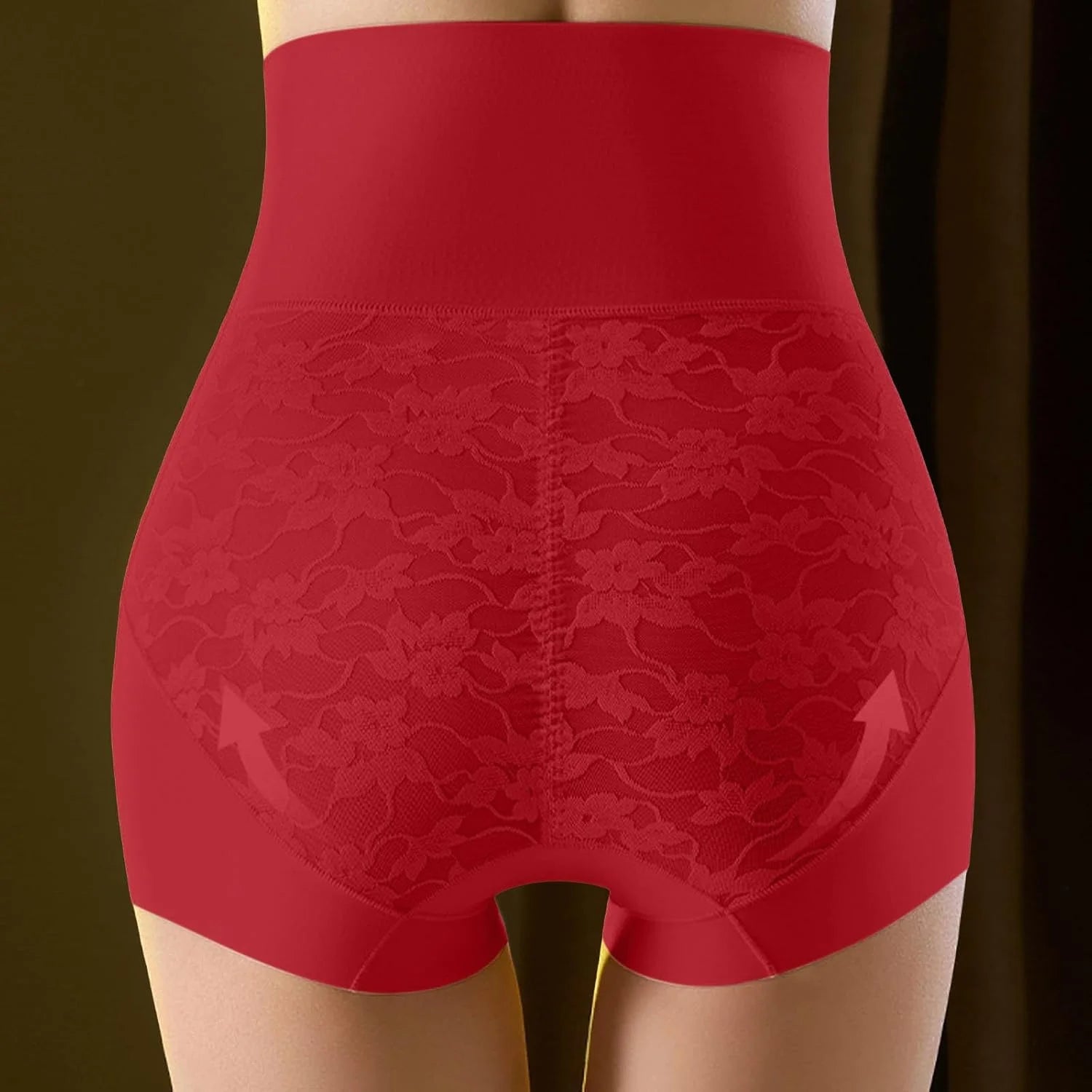 Seamless Shapewear Briefs for Women Lace Tummy Control Underwear