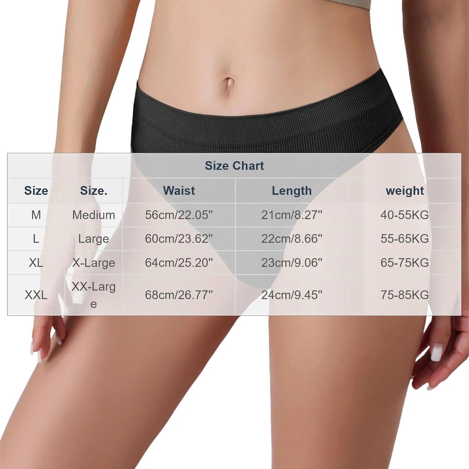 Womens Ribbed Seamless Thong High Waisted Brief Underwear
