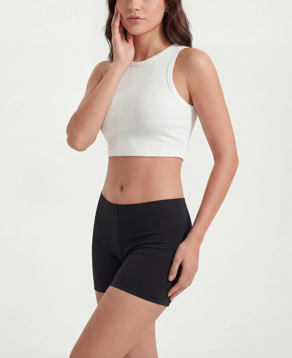Sexy Basics Women's Ultra Soft Mini Bike Short | Spandex Workout Trunk Boxer | Multi Packs & Colors