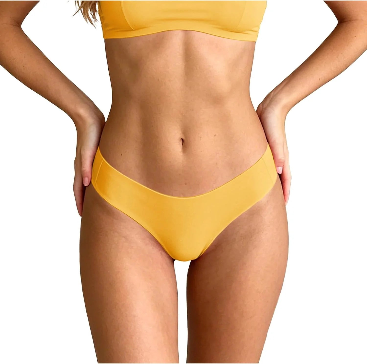 Womens Seamless Low Waist Solid Briefs Sports Casual Panties