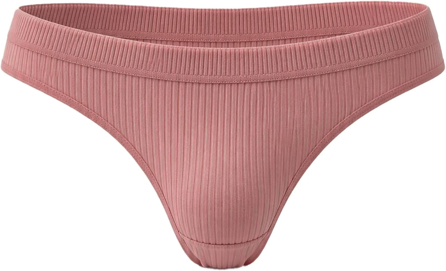 Sexy Low Waist Ribbed Underwear for Women Seamless Sporty Panties