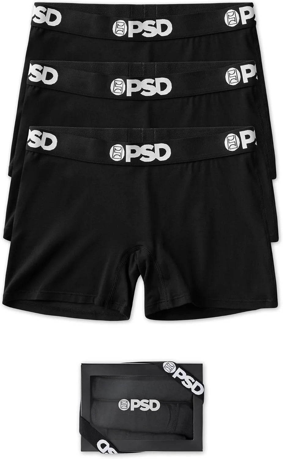 PSD Women's Various Print Boy Shorts - Full Coverage Women's Underwear - Comfortable Stretch Panties for Women