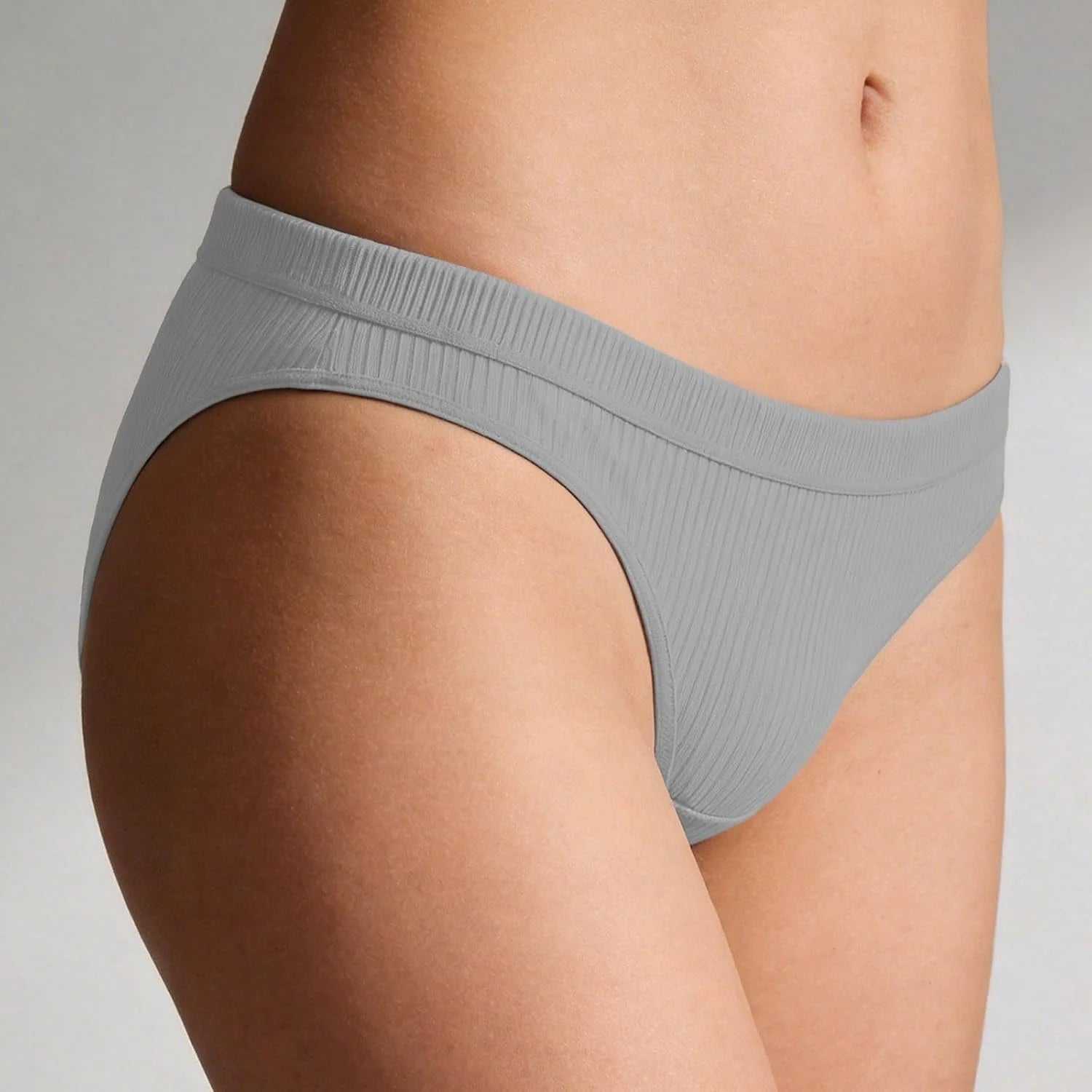 Sexy Low Waist Ribbed Underwear for Women Seamless Sporty Panties